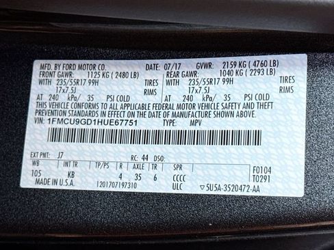 Used 2017 Ford Escape SE AWD/4WD image 31