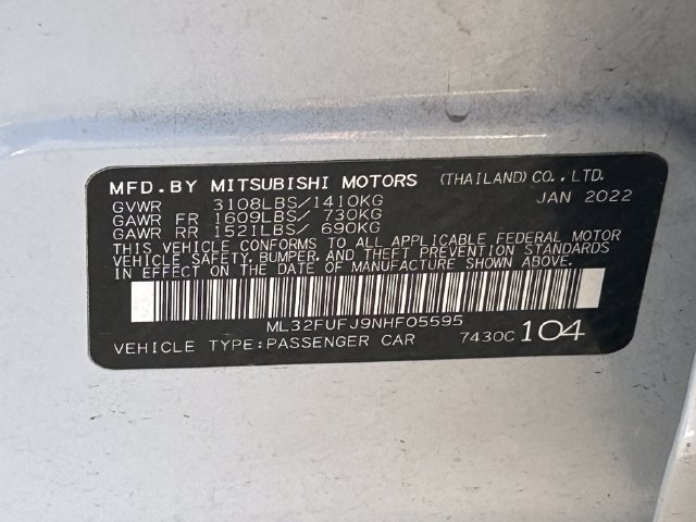 Used 2022 Mitsubishi Mirage G4 FWD image 34