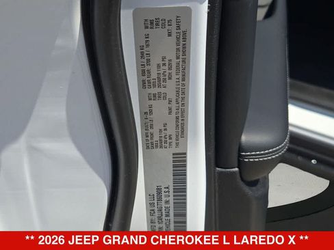 New 2026 Jeep Grand Cherokee L 2WD image 34