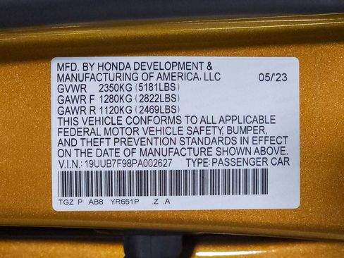 Certified 2023 Acura TLX Type S image 61