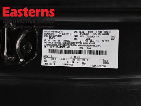 Used 2018 Ford F150 Lariat w/ Equipment Group 502A Luxury AWD/4WD image 37