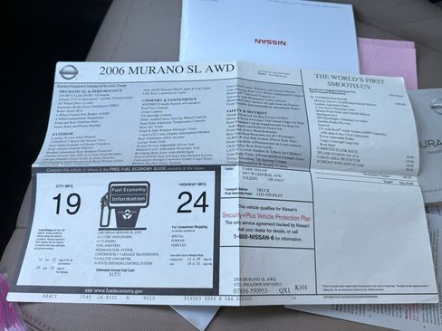 Used 2006 Nissan Murano SL w/ (G04) SL Touring Pkg image 48