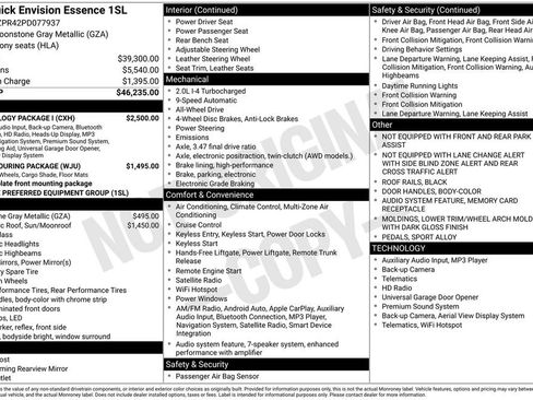 Certified 2023 Buick Envision Essence w/ Technology Package I image 4