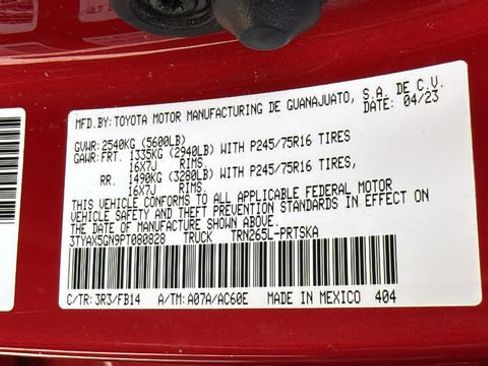 Used 2023 Toyota Tacoma SR w/ SR Convenience Package RWD image 24