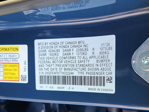 New 2026 Honda Civic Sport Touring image 18