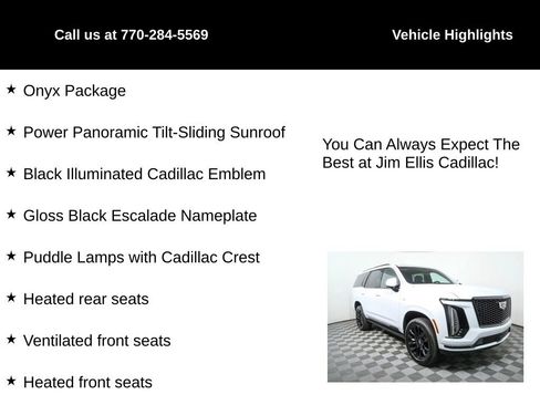 Used 2026 Cadillac Escalade Sport w/ LPO, ONYX Package image 5