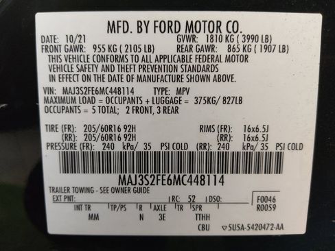 Used 2021 Ford EcoSport S FWD image 33