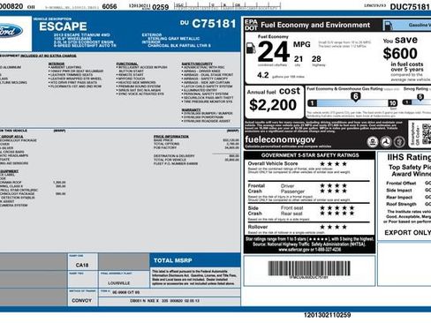 Used 2013 Ford Escape Titanium w/ Parking Technology Pkg AWD/4WD image 6