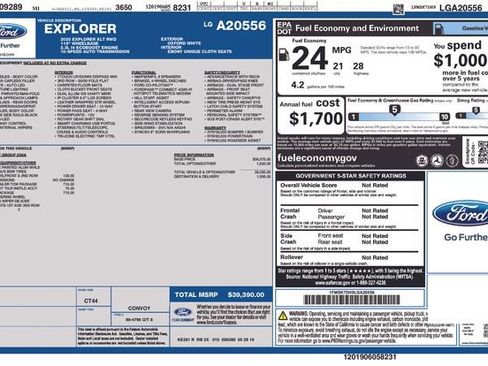 Used 2020 Ford Explorer XLT w/ Comfort Package image 7