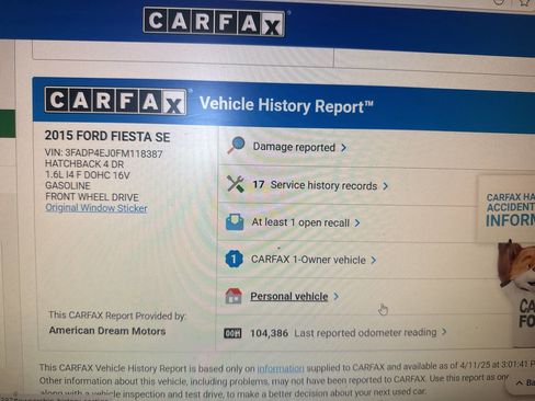 Used 2015 Ford Fiesta SE image 11