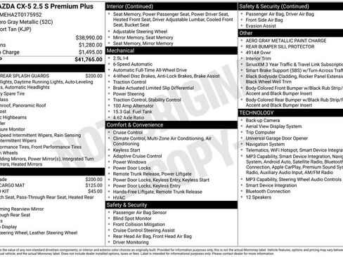 New 2026 MAZDA CX-5 2.5 S w/ Premium Plus Package AWD/4WD image 2