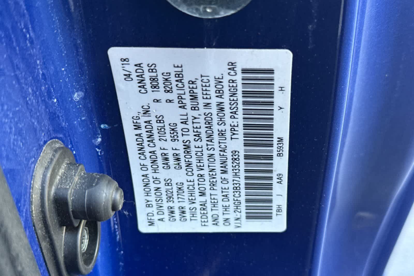 Used 2018 Honda Civic EX-T image 30