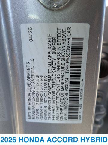 New 2026 Honda Accord Sport image 28