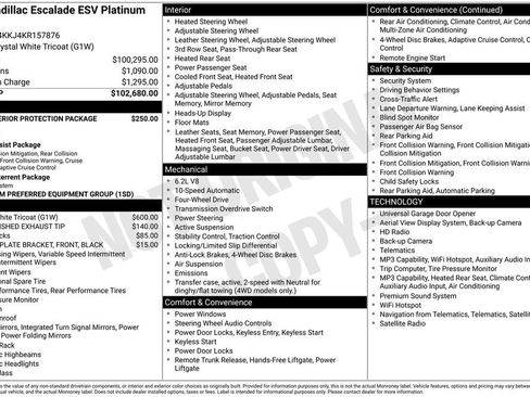 Used 2019 Cadillac Escalade ESV Platinum AWD/4WD image 4
