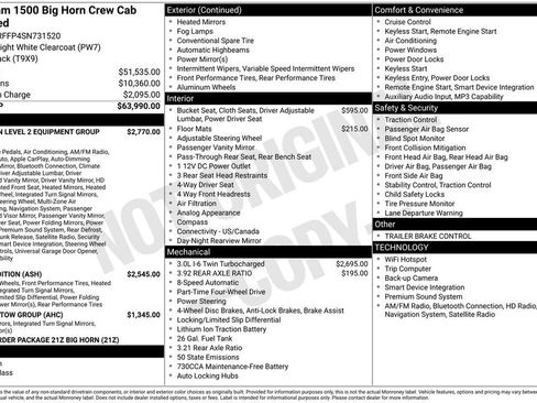 Used 2025 RAM 1500 Big Horn AWD/4WD image 32