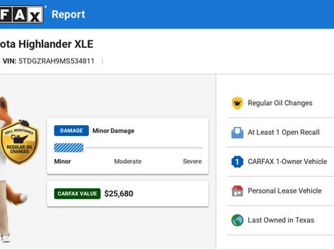 Used 2021 Toyota Highlander XLE FWD image 20