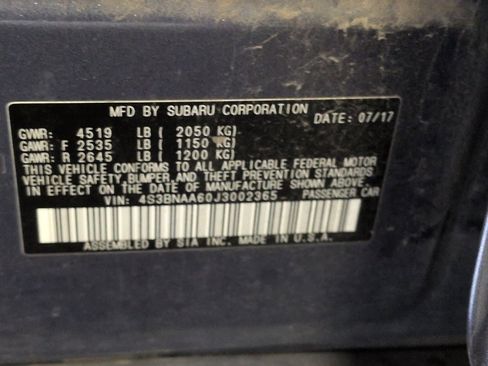 Used 2018 Subaru Legacy 2.5i image 2