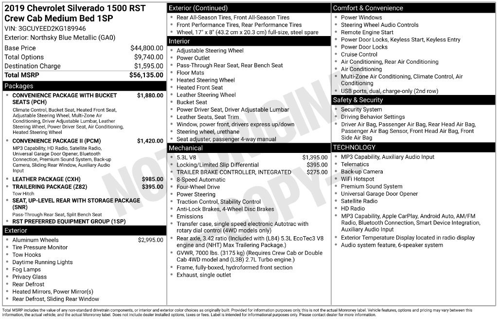 Used 2019 Chevrolet Silverado 1500 RST AWD/4WD image 35