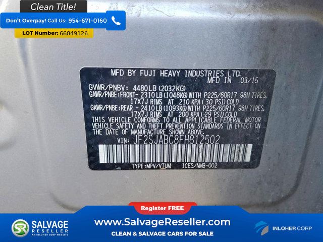 Used 2015 Subaru Forester 2.5i w/ Alloy Wheel Package AWD/4WD image 17