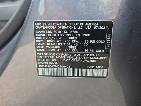 Used 2021 Volkswagen Atlas SE AWD/4WD image 28