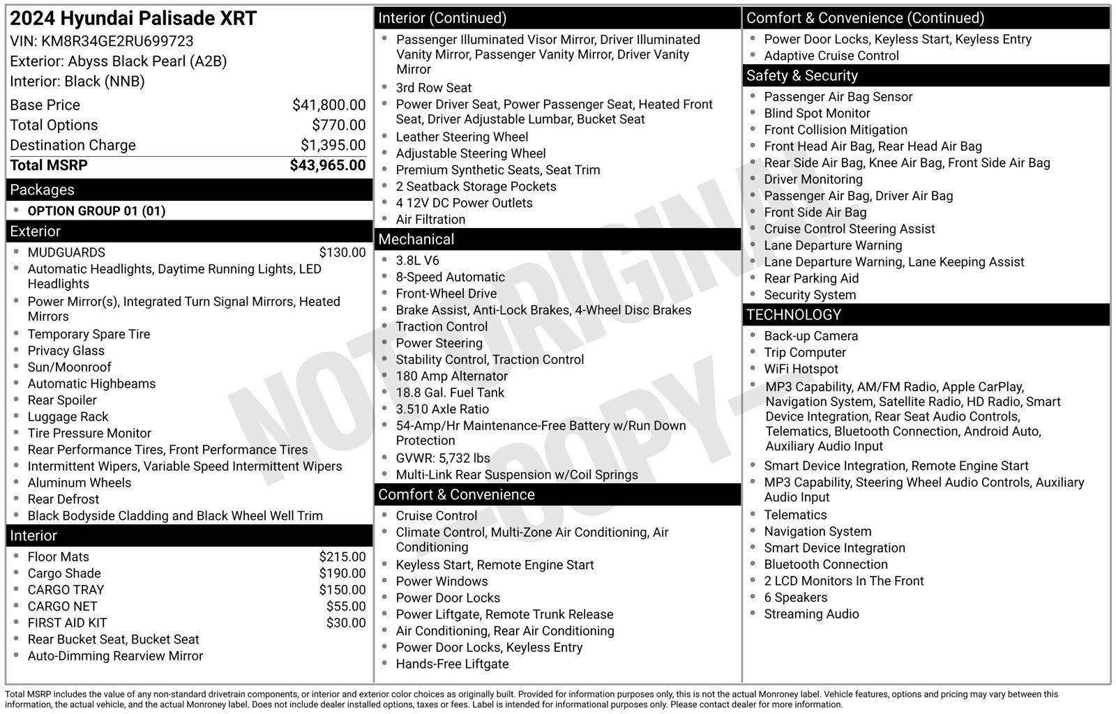 Used 2024 Hyundai Palisade XRT FWD image 36