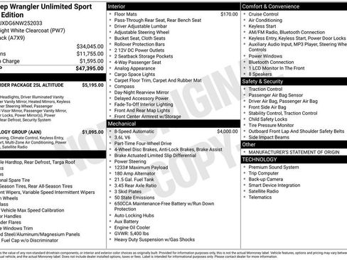 Used 2022 Jeep Wrangler Unlimited Sport image 6