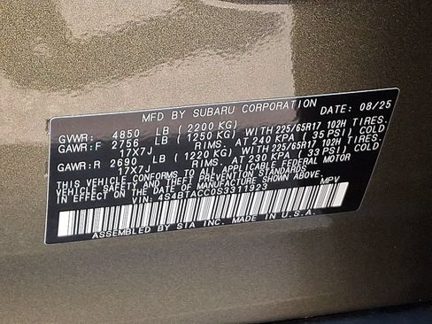 Certified 2025 Subaru Outback Premium AWD/4WD image 27