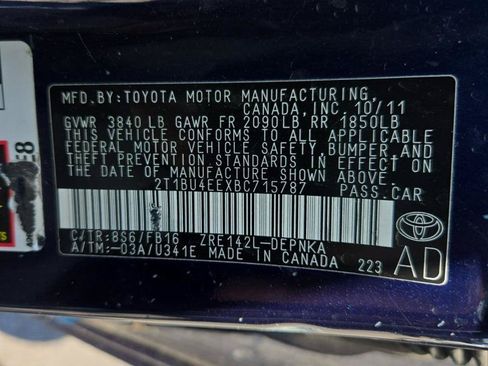 Used 2011 Toyota Corolla LE FWD image 23