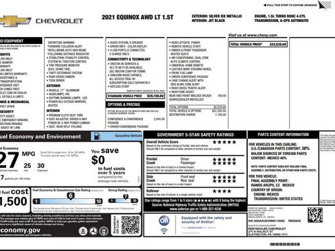 Used 2021 Chevrolet Equinox LT image 27