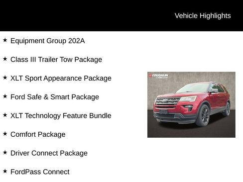 Used 2019 Ford Explorer XLT w/ Equipment Group 202A AWD/4WD image 2