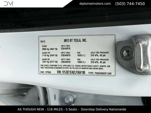 Used 2020 Tesla Model 3 Standard Range Plus RWD image 43