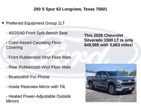 Used 2026 Chevrolet Silverado 1500 LT w/ Z71 Off-Road Package image 10