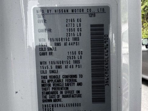 Used 2020 Nissan NV200 S w/ Back Door Glass Package FWD image 15