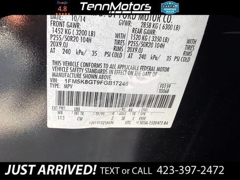 Used 2015 Ford Explorer Sport w/ Equipment Group 401A AWD/4WD image 27