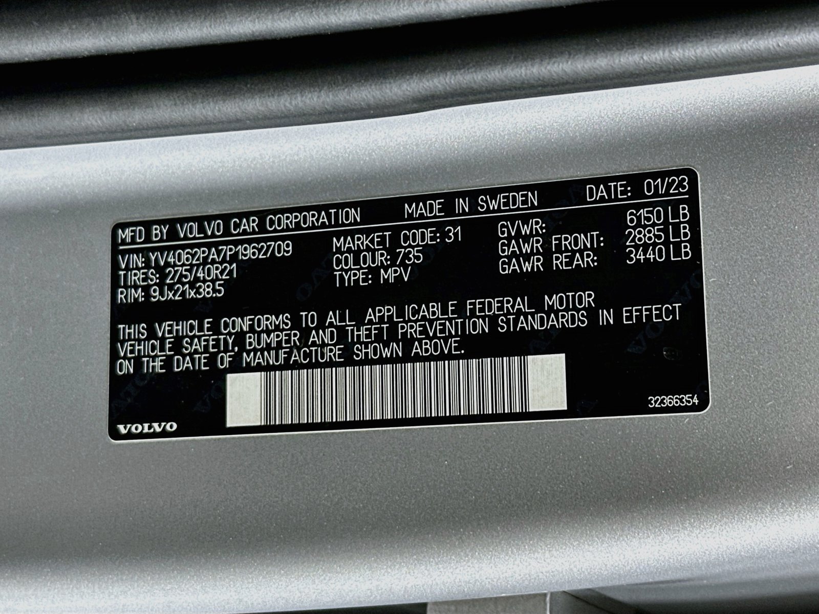 Used 2023 Volvo XC90 B6 Ultimate w/ Protection Package Premier AWD/4WD image 35