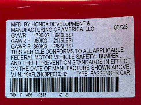 Used 2023 Honda Civic Sport image 30