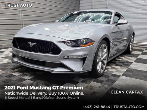 Used 2021 Ford Mustang GT Premium w/ Equipment Group 401A RWD image 1