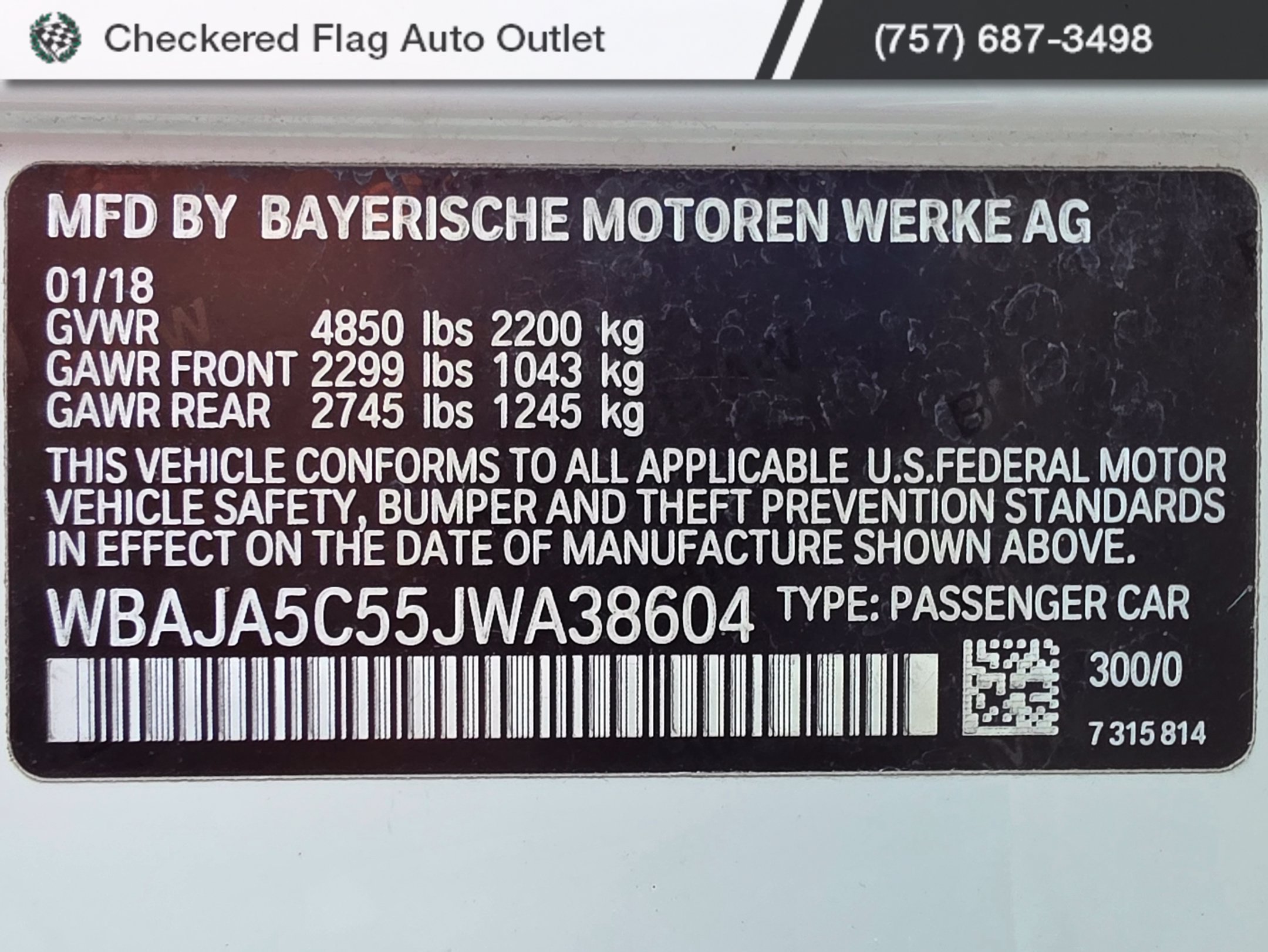 Used 2018 BMW 530i RWD image 20
