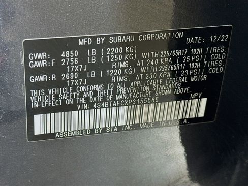 Certified 2023 Subaru Outback Premium AWD/4WD image 42