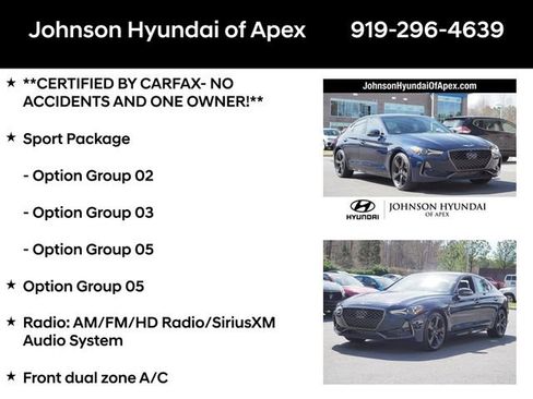 Used 2019 Genesis G70 2.0T Advanced w/ Sport Package RWD image 6