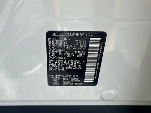 Used 2024 Nissan Armada Platinum w/ Captain's Chairs Package RWD image 32