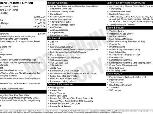 Certified 2025 Subaru Crosstrek 2.5i Limited AWD/4WD image 3