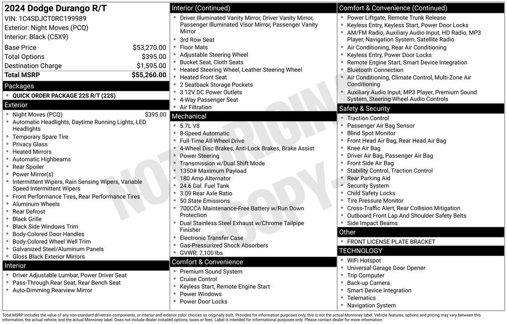 New 2024 Dodge Durango R/T AWD/4WD image 6