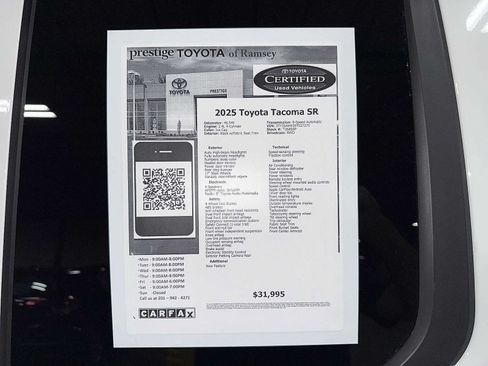 Certified 2025 Toyota Tacoma SR RWD image 13