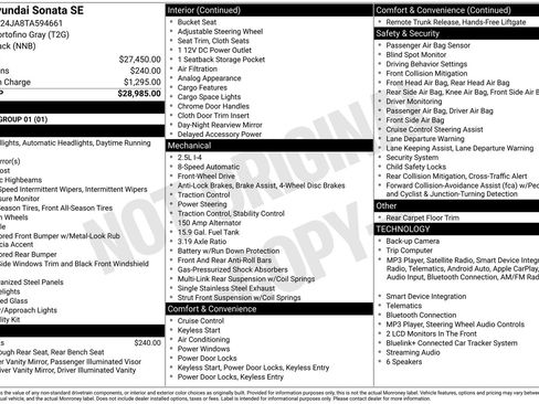 New 2026 Hyundai Sonata SE FWD image 20