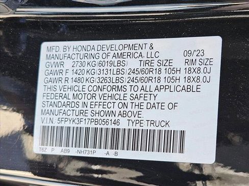 Used 2023 Honda Ridgeline Sport image 22