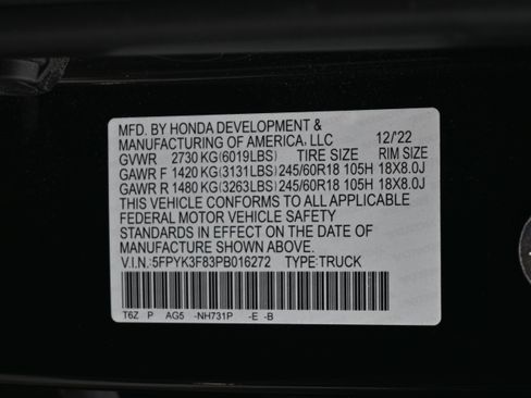 Used 2023 Honda Ridgeline Black Edition image 17