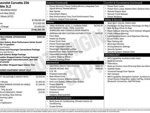 Used 2024 Chevrolet Corvette Z06 RWD image 30