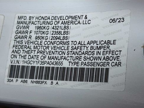 Certified 2023 Honda Accord EX image 28