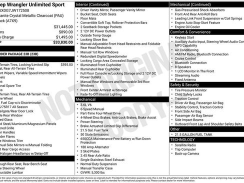 Used 2018 Jeep Wrangler Unlimited Sport image 35